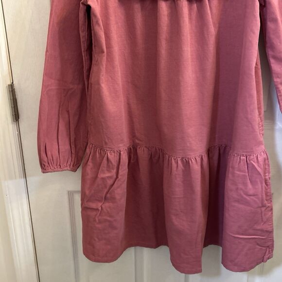 NWT Cat & Jack Girls Eyelet Ruffle Long Sleeve Dress – Mauve Size XXL (18) - Picture 8 of 15